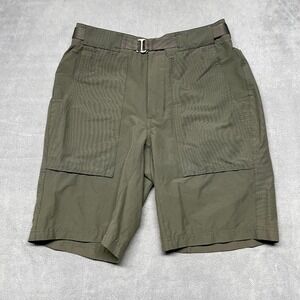REI Co Op Built On Purpose Hiking Shorts Mens 30 Green Nylon Stretch Mid Rise